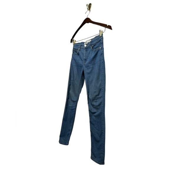 REFORMATION High Rise Skinny Jeans True Blue 24 - Picture 5 of 11